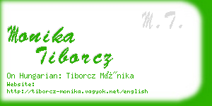 monika tiborcz business card